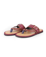 Men's brown chappals 17842
