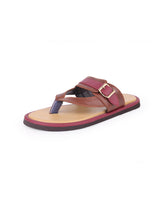 Men's brown chappals 17842