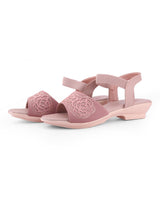Ladies heel Peach sandals 18117