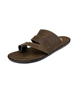 Men's brown chappals 18520