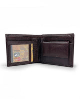 MEN LEATHER BROWN WALLET 19072