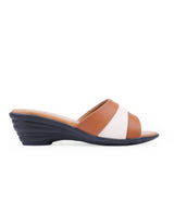 LADIES HEEL BROWN CHAPPALS 19889