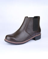Ladies brown ankle shoes 19936