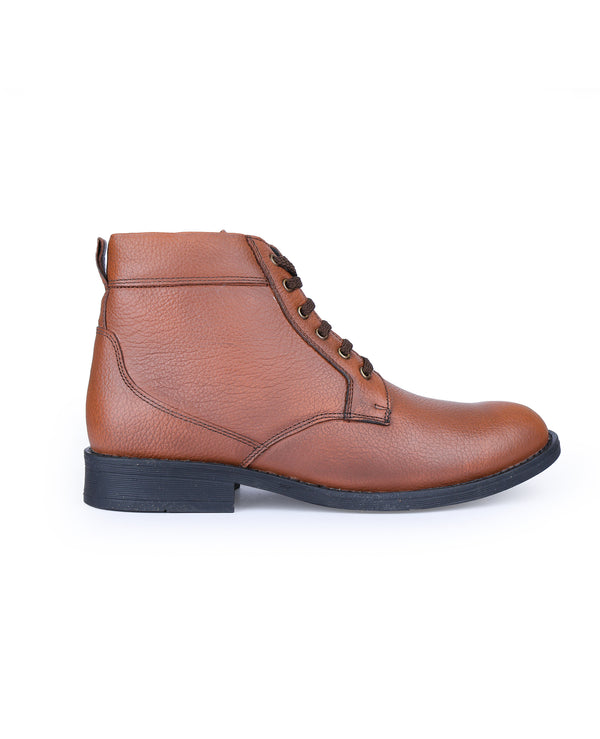MEN LEATHER ANKLE SHOE 200258