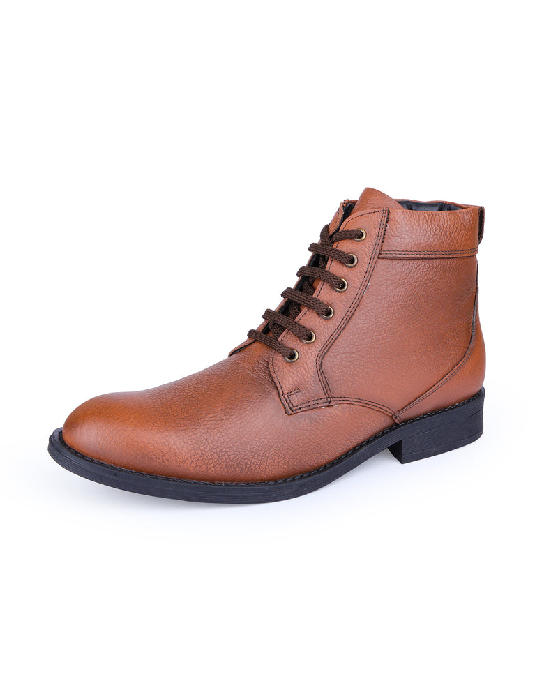 MEN LEATHER ANKLE SHOE 200258