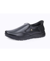 MEN LEATHER HANDS FREE BLACK FORMAL SHOE  202257