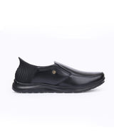 MEN LEATHER HANDS FREE BLACK FORMAL SHOE  202257