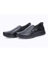 MEN LEATHER HANDS FREE BLACK FORMAL SHOE  202257
