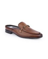 MEN LEATHER HALF SHOE 203376