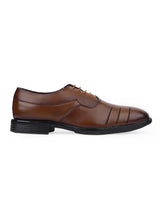 Men's premium leather brown shoes 203377