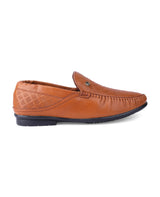 Men's leather tan loafer Shoes 203426