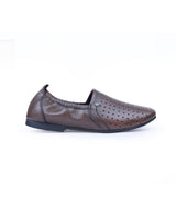 Men's leather brown shoes 203433