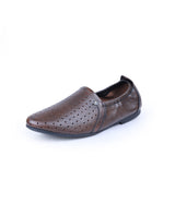 Men's leather brown shoes 203433