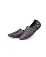 Men's leather brown shoes 203433