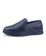 Men's leather black shoes 203440