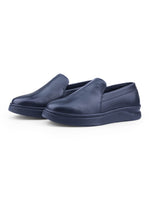 Men's leather black shoes 203440