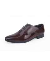 Men's patent leather brown shoes 204730