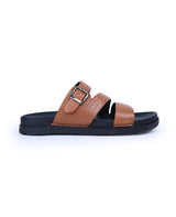 Men's Leather comfort brown Chappals 205410