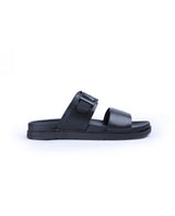 Men's premium Leather comfort black chappal 205411
