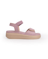 Ladies comfort pink sandals 206644