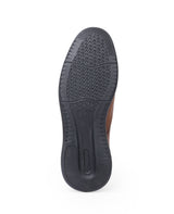 Men's leather brown shoes 207310