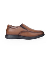 Men's leather brown shoes 207310