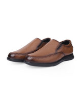 Men's leather brown shoes 207310