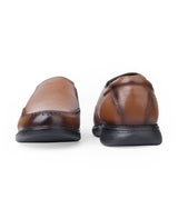 Men's leather brown shoes 207310