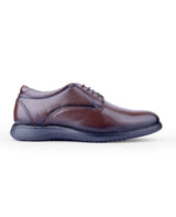 Men's premium leather brown shoes 207311