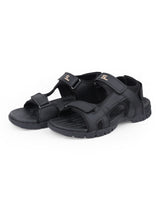 Men's black floaters 207706