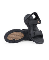 Men's black floaters 207706