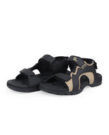Men's black floaters 207707