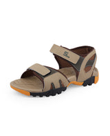 Men's tan floaters 207709