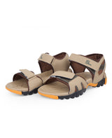Men's tan floaters 207709