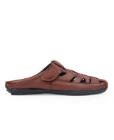 MEN LEATHER HALF SHOE 207801