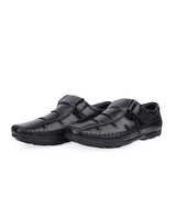 Men's fisherman black sandals 207805