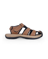 Men's brown floaters 208064