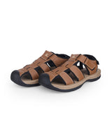Men's brown floaters 208064
