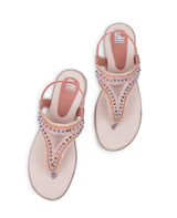 ladies peach sandals 21311
