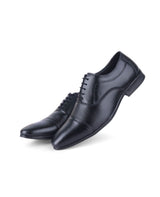 Men's premium leather black formal Shoes 23277