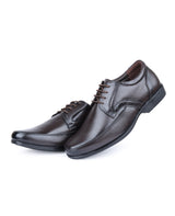 Men's premium leather formal brown shoes 23283