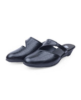 Ladies Black half shoes 23556