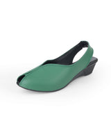 Ladies Heel green sandals 23558
