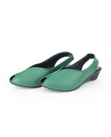 Ladies Heel green sandals 23558