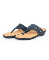 Ladies Comfort Blue Chappals 24043