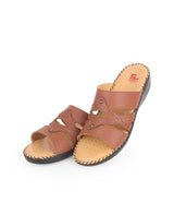 ladies comfort Brown Heel chappals 24065