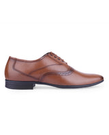 Men's leather brown shoes 24837