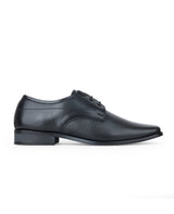 Men's premium leather formal black shoes 24866