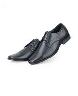 Men's premium leather formal black shoes 24866