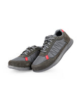 Men's leather casual green shoes 25101